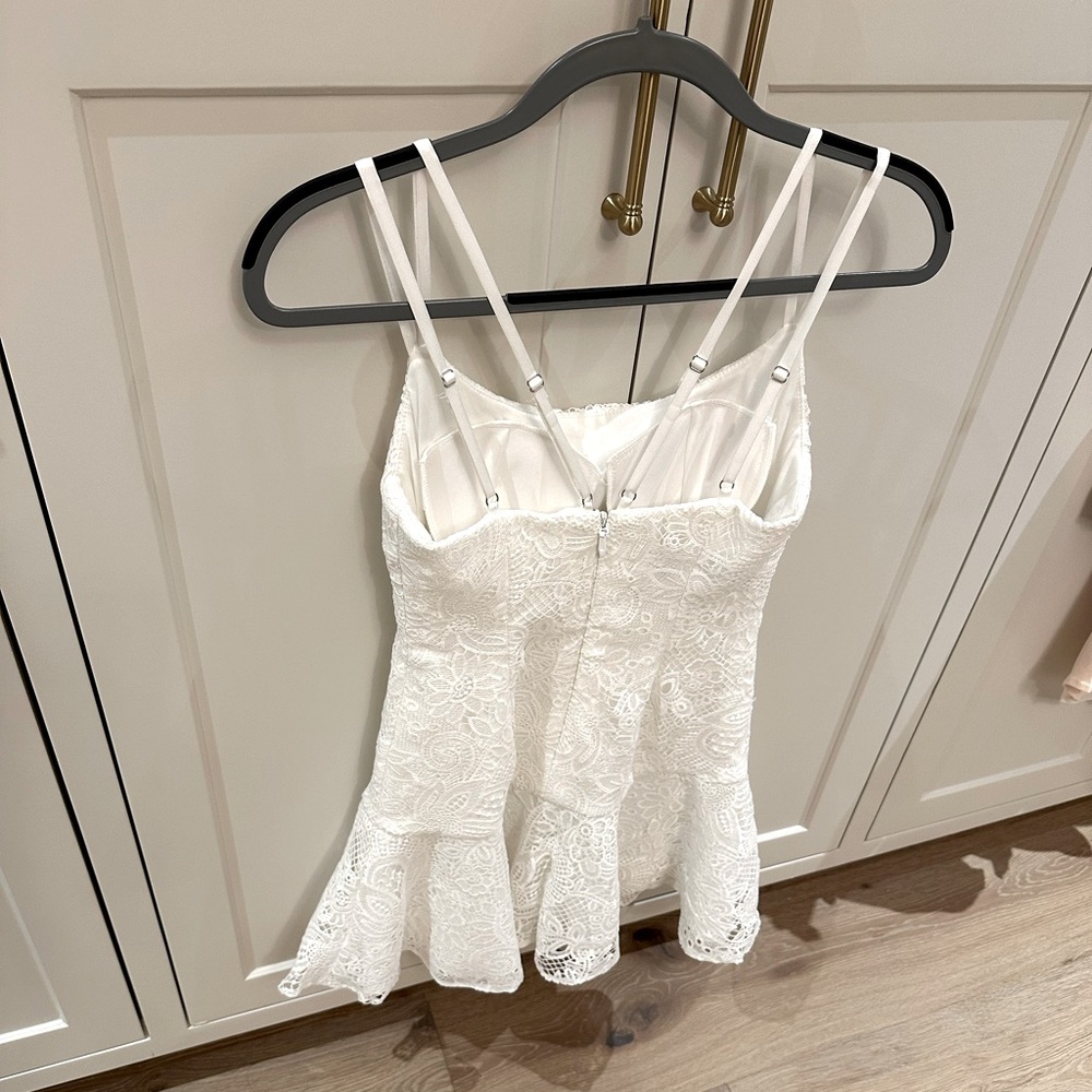 Azazie white Lace Dress - Picture 3 of 11